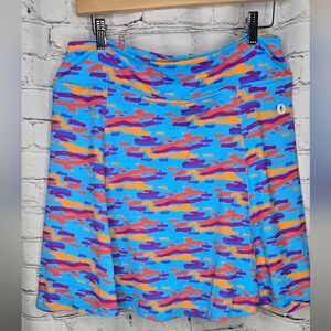 Dona Jo Tennis Colorful Pickleball Skirt‎ Skort Size XL